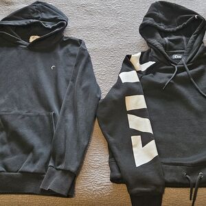 ZYIA Black and WhiteZyia On Sleeve Hoodies for Women